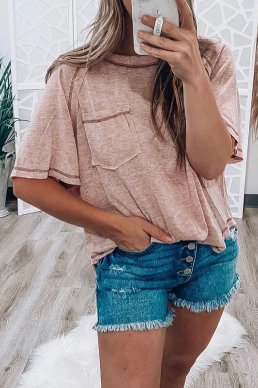 Dusty Rose Loose Tshirt